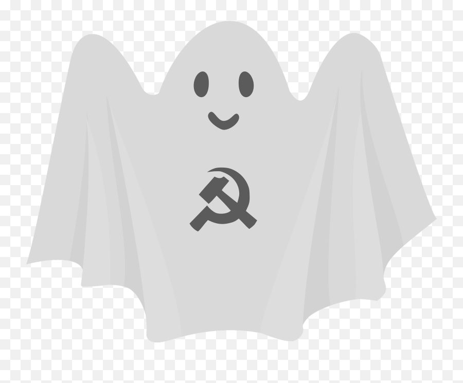 Ghost With Communism Symbols Clipart Free Download - Sovyetler Birlii Emoji,Ghost Emoji Hat