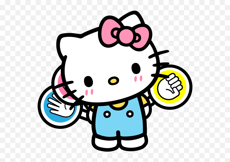 Hello Kitty - Hello Kitty Flipping The Bird Emoji,Hello Kitty Emoji Joggers