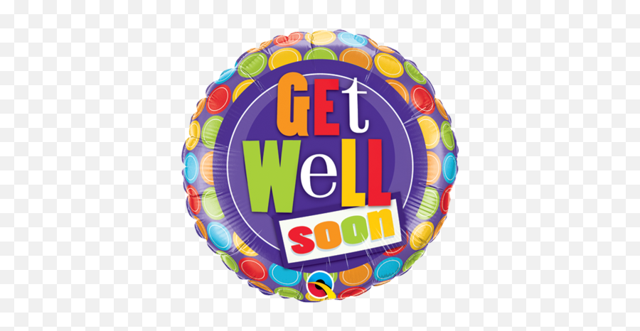 Get Well Balloons U2013 Party Perfect - Dot Emoji,Feel Better Soon Emoticon