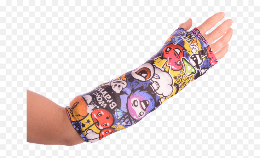 Arm Cast Cover - Explosive Brains Fictional Character Emoji,Emoji Covers