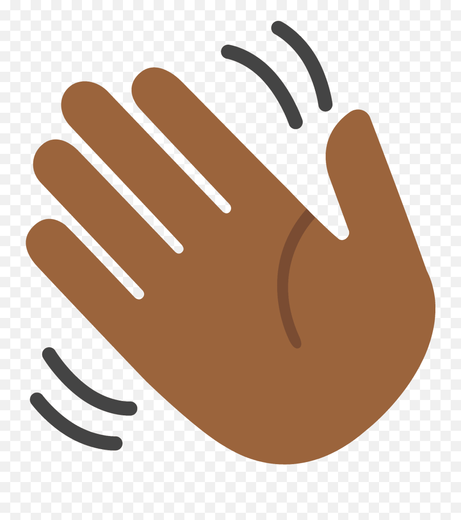 Waving Hand Emoji Clipart - Mask And Gloves Icon,Hand Emojis