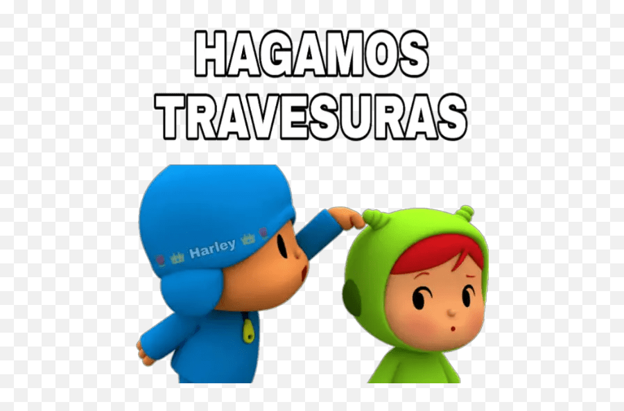 Animated Emoticons Cute Love Gif - Sticker De Pocoyo Hagamos Travesuras Emoji,Whatsapp Emoticons Love Story