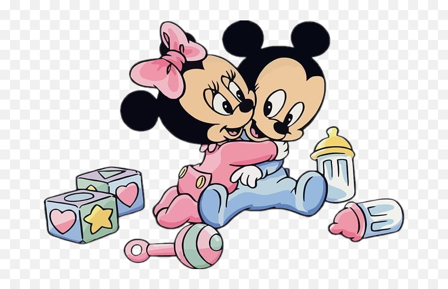 Cartoon Disney Minniemouse Sticker By Nrggiulia83 - Mickey En Minnie Baby Emoji,Giochi Emoji