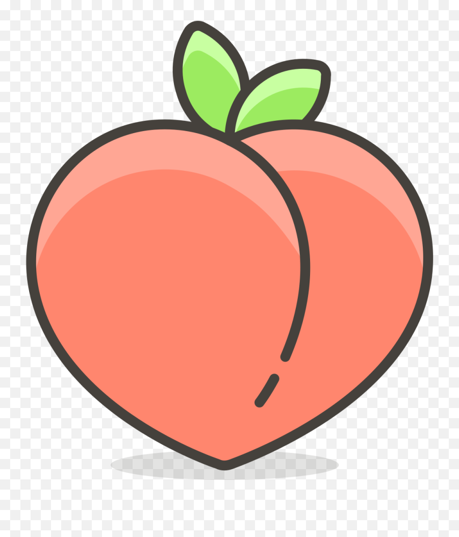 Peach Free Icon Of 780 Free Vector Emoji - Transparent Background Peach Clipart,Emoji Vector Pack