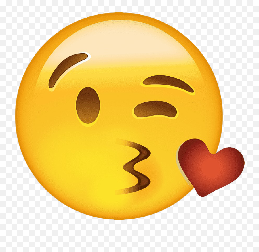 Heart Kiss Smiley Free Png Image - Kissy Face Emoji,Ferrari Emoticon