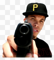 Young De Pointing Gun - Gunshot Emoji,Emoji Pointing Gun