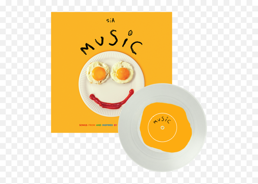 Music Egg Yolk Vinyl - Sia Music Vinyl Emoji,Yolk Emoticon