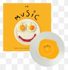 Music Egg Yolk Vinyl - Sia Music Vinyl Emoji,Yolk Emoticon