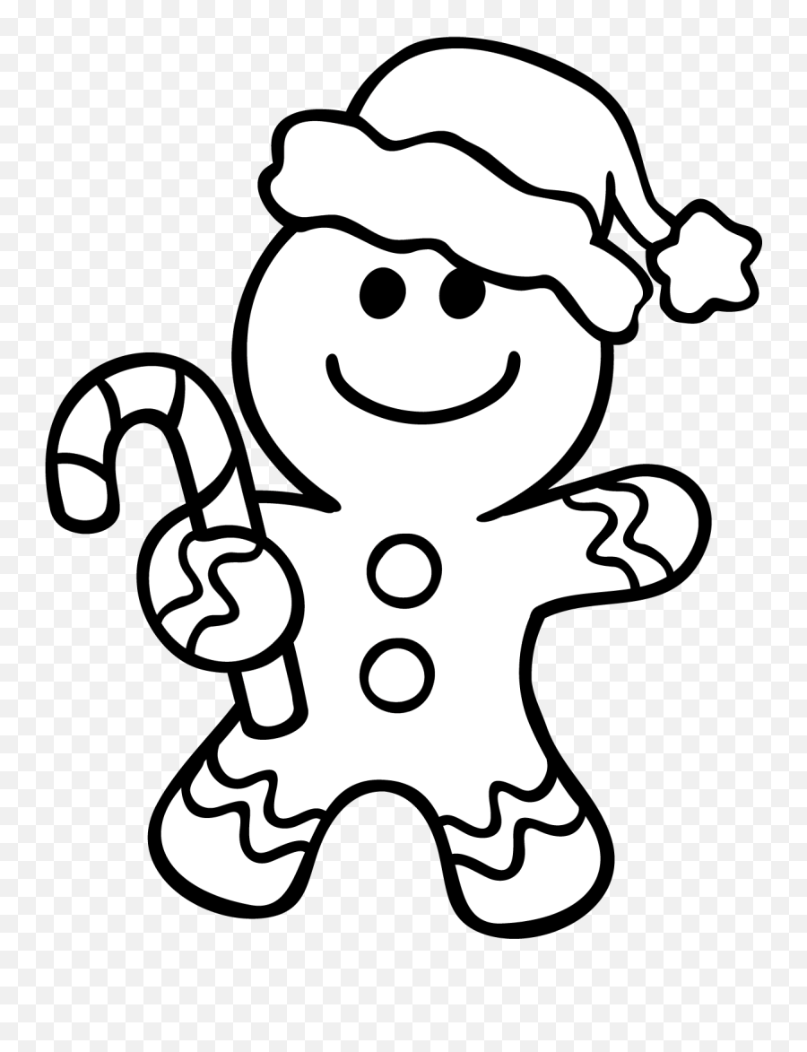 Free Printable Gingerbread Man Png - Gingerbread Coloring Page Emoji,Printable And Colorable Pictures Of Emojis