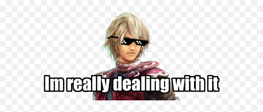 Dealing With It - Xenoblade Chronicles Im Really Feeling It Meme Emoji,Hair Color Ideas To Show Emotion