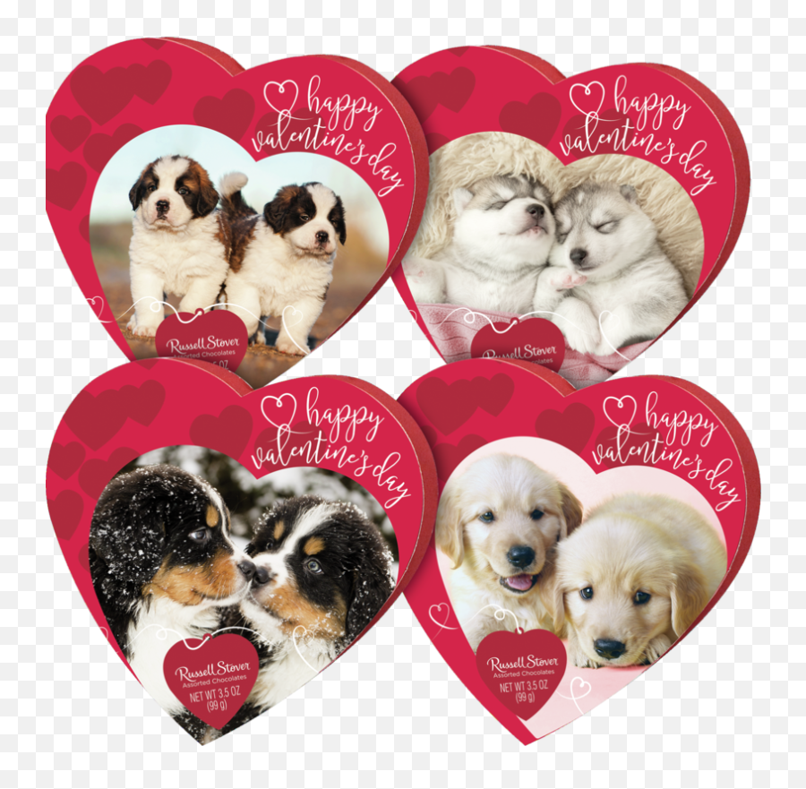 Russell Stover Assorted Chocolates In Assorted Design Pet Hearts 35 Oz Emoji,Dog Dog Heart Emoji Puzzle
