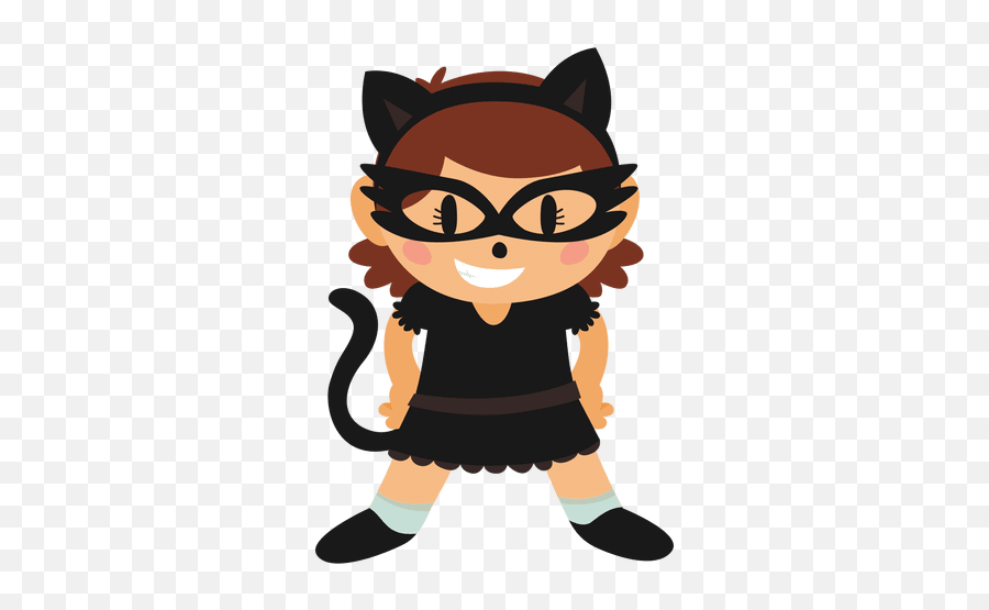 Catwoman Halloween Cartoon Costume - Transparent Png U0026 Svg Cartoon Emoji,Emoji Costume For Sale