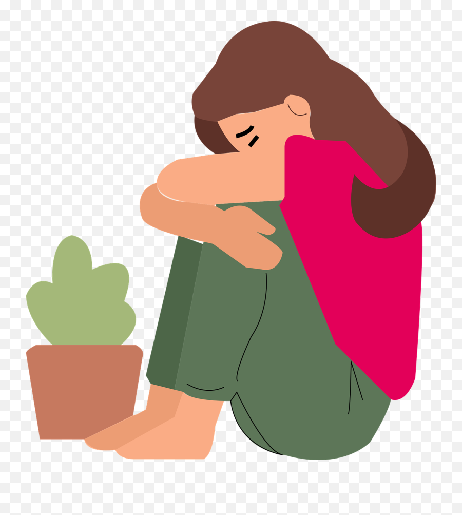 Woman Crying Sad - Bad Mood Cartoon Emoji,Sad Emotion Painting