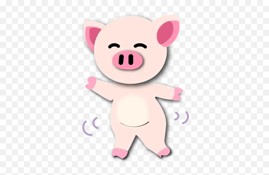 Piggie Whatsapp Stickers - Happy Emoji,Pwi Piggy Emoticons