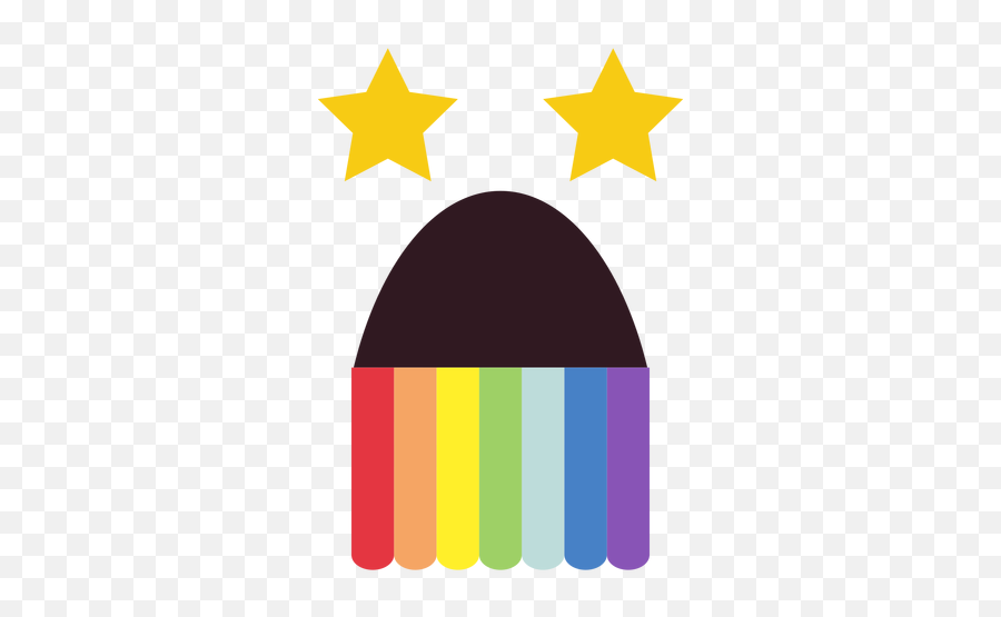 Pucking Rainbow Emoticon Face Flat - Transparent Png U0026 Svg Estrelinha Dourada Png Emoji,Rainbow Emoji