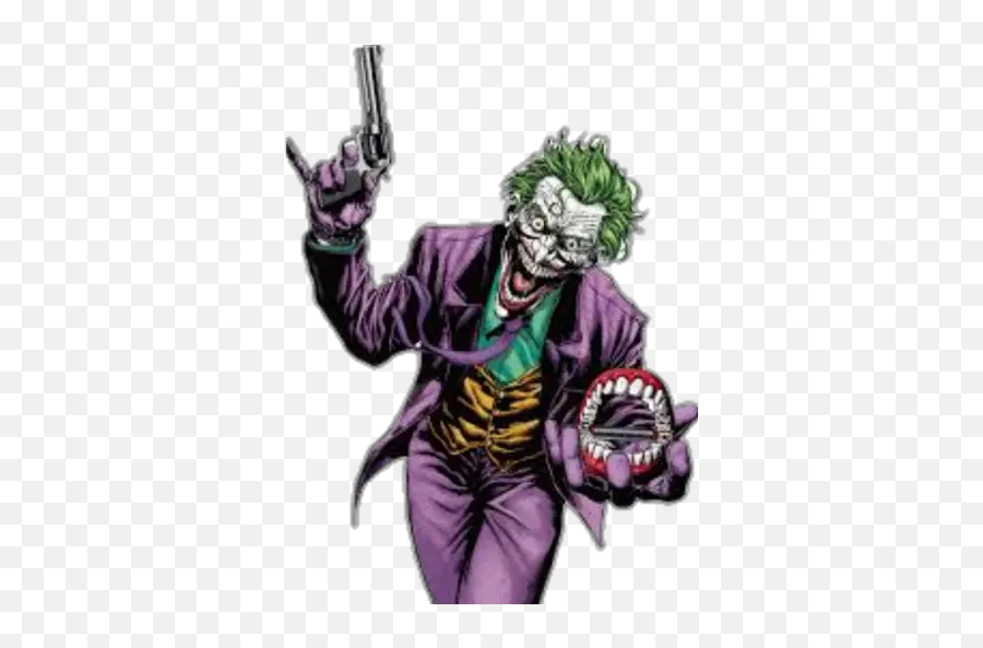 Joker Stickers For Whatsapp - Joker Dc Comics Png Emoji,Animated Joker Emoji