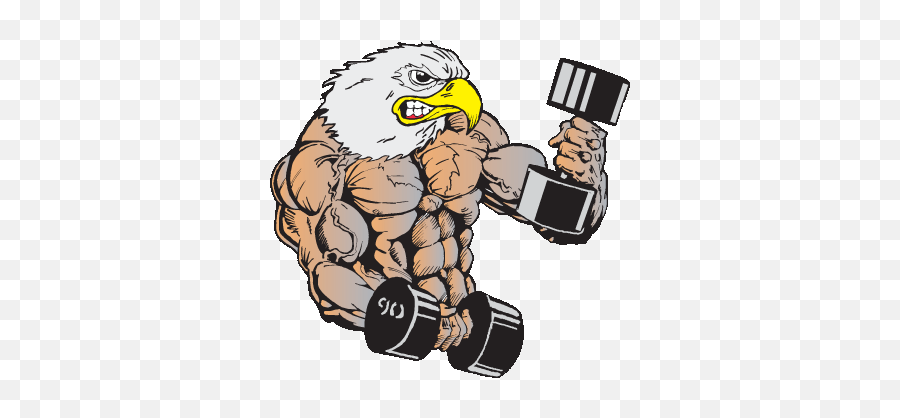 Vector Black And White Eagle - Clip Art Library Muscle Eagle Emoji,Mjolnir Facebook Emoticon