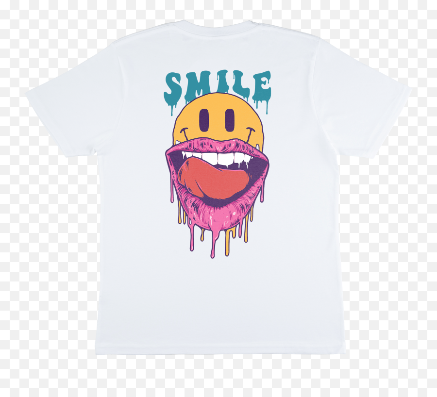 Smile Back Print U2013 Fake Heroes - Short Sleeve Emoji,Emoticon Print