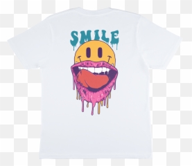 Smile Back Print U2013 Fake Heroes - Short Sleeve Emoji,Emoticon Print