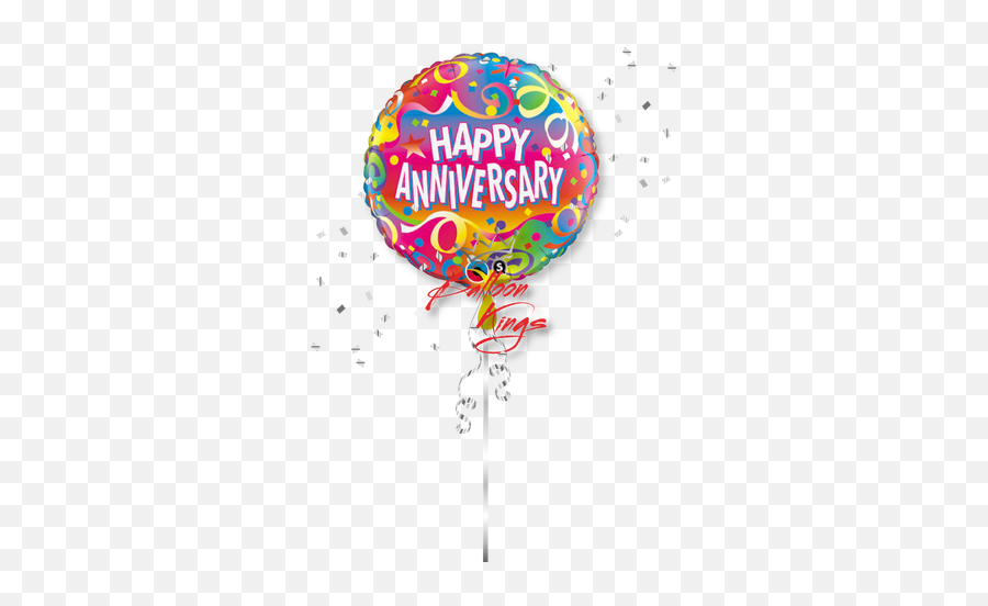 Happy Anniversary Confetti - Balloons Anniversary Emoji,Happy Anniversary Emojis For Employees