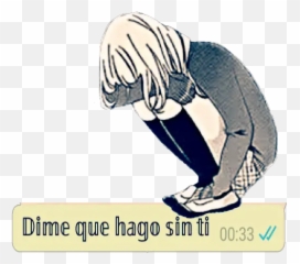 Chica Sad Stickers For Whatsapp - Stretches Emoji,Dime Emoji