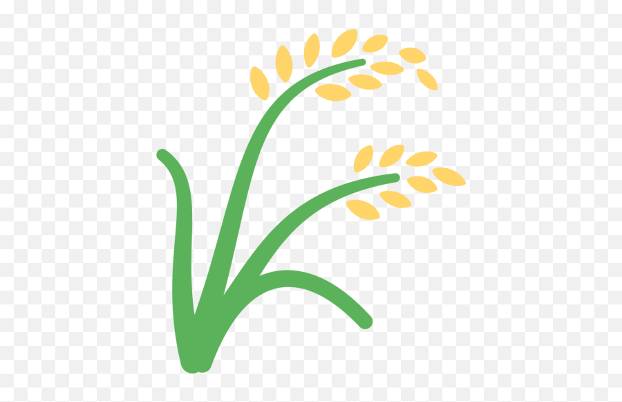 Sheaf Of Rice Emoji - Planta De Arroz Png,Grass Emoji