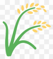 Sheaf Of Rice Emoji - Planta De Arroz Png,Grass Emoji