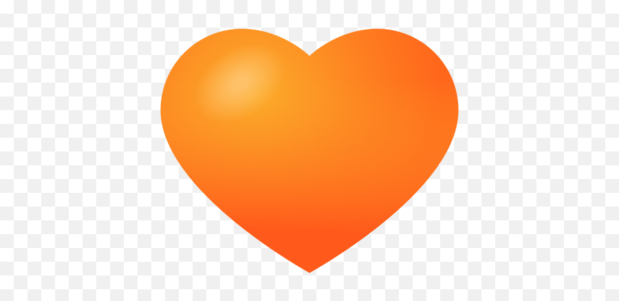 Icône Orange Heart - Orange Heart Icon Png Emoji,Emoji Coeur