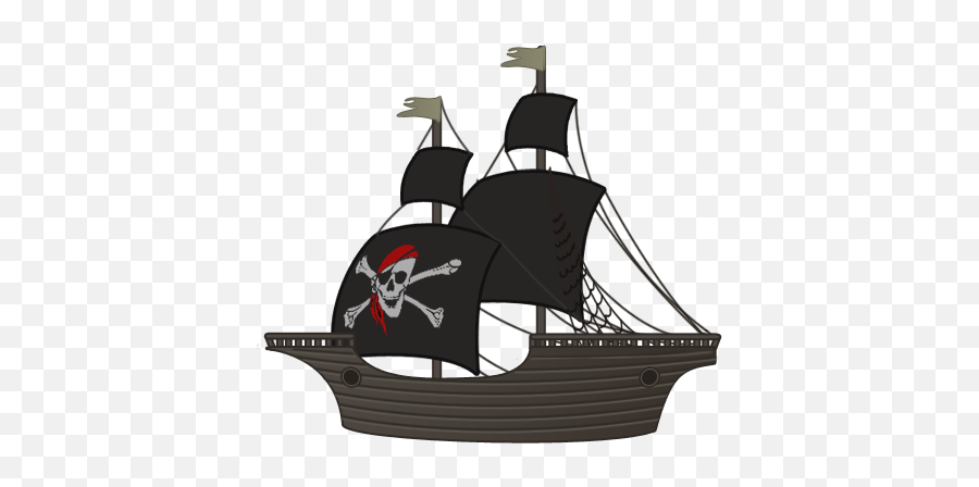 Download Free Dark Pirate Ship Download Png Clipart Png Free - Cartoon Transparent Pirate Ship Png Emoji,Emoji Baby Book Game Boy Crown Boat Tree Bug