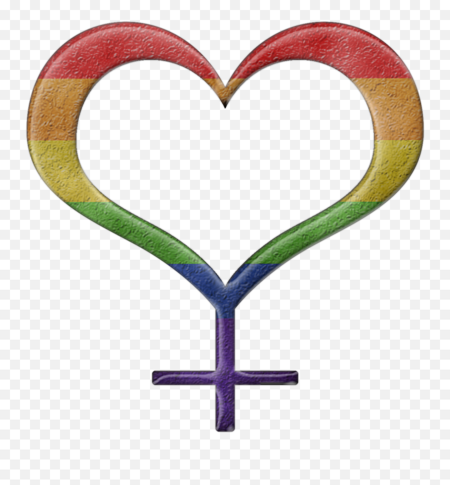 Lesbian Pride Design - Female Symbol Tattoo Heart Emoji,Female Emoticon Twitter