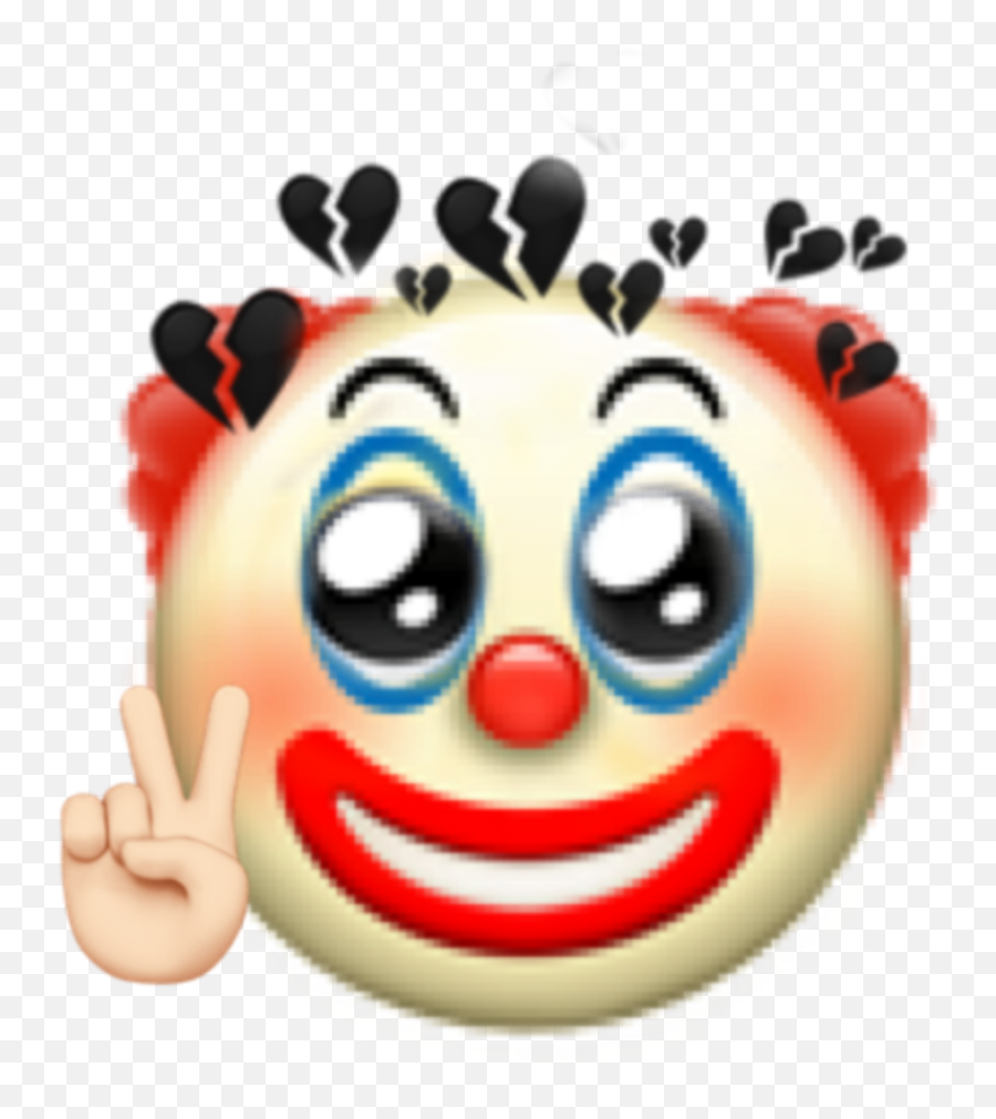 The Most Edited Sad Clown Picsart Emoji,Clown Emoji Costume