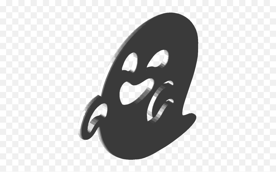Ghost Emoji 3d Cad Model Library Grabcad,Smiley Ghost Emoticon