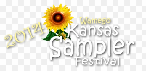 2014 Kansas Sampler Festival Wamego Plus Mount Mitchell Emoji,Kansas Sunflower Emoticon