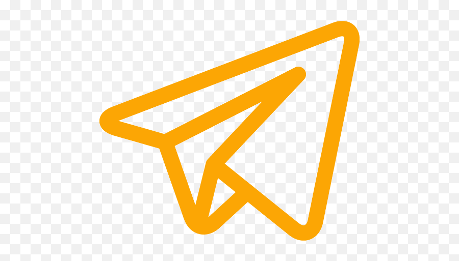 Orange Telegram 2 Icon - Free Orange Social Icons Emoji,Emoticon Skull In Box