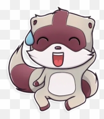 Jessie Racoon Sticker Pack - Stickers Cloud Emoji,Raccoon Expression Emojis