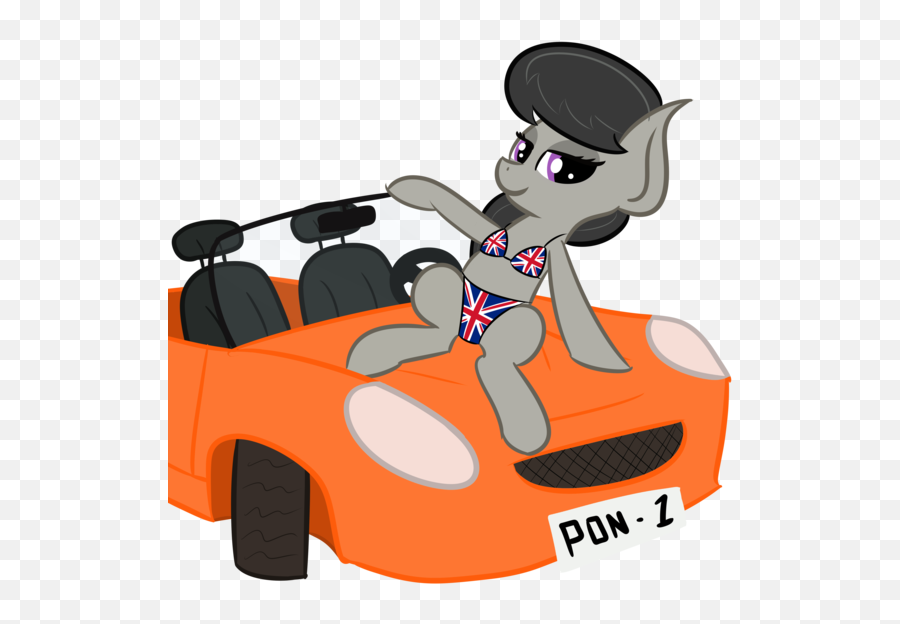 Finnanon Bikini British Car Clothes Lotus Elise - Mlp Mlp Octavia British Emoji,Usa Flag And Ship Emoji