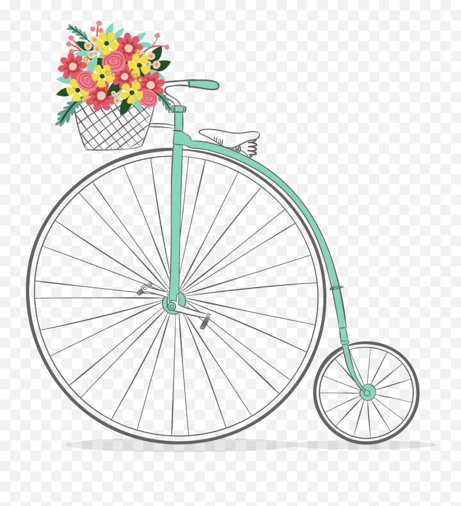 Bicycle Bike Wheel Sticker By Iona Lizzy Bond Lopez - Vintage Dibujos De Bicicletas Antiguas Emoji,Bicycle Emoji