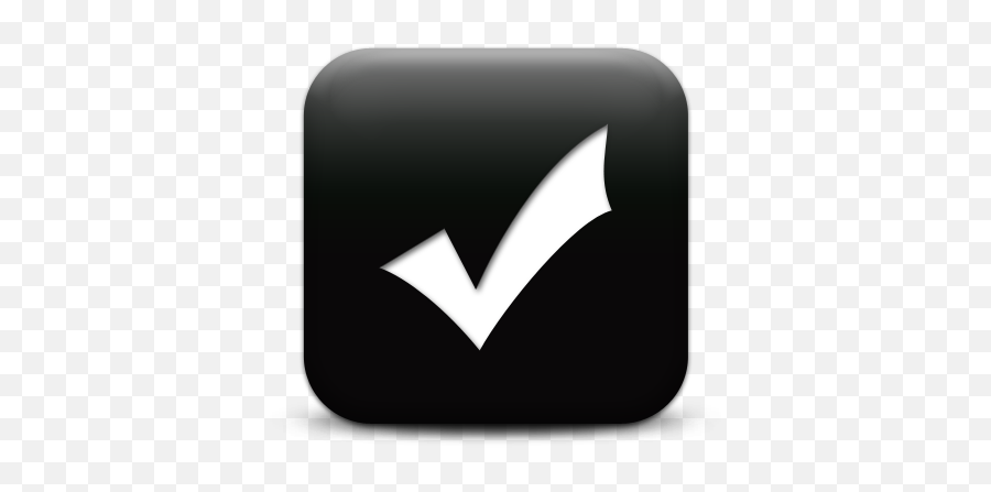White Heavy Check Mark Text Symbol Fitriniu0027s Wallpaper - Tick Logo On Black Emoji,Blue Tick Mark Emoji