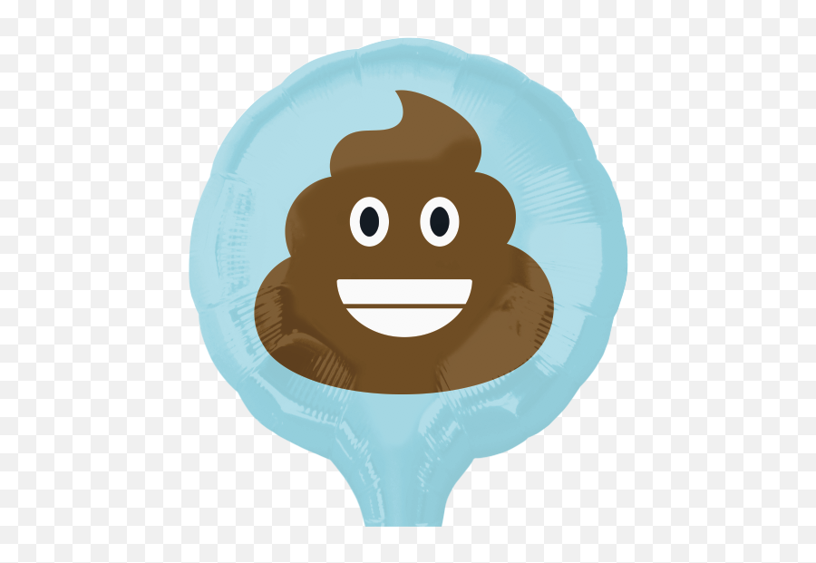 Poop Emoji Balloon Cardalloon - Happy,Balloon Emoji For Facebook