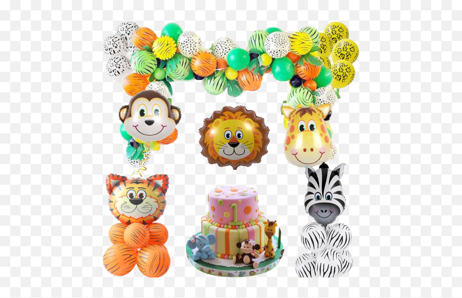 Globos De Formas - Página 2 De 3 Circus Fiesta Cumpleaños Para Niños De Animales Emoji,Fiesta Sencilla De Emojis Para Ni?as
