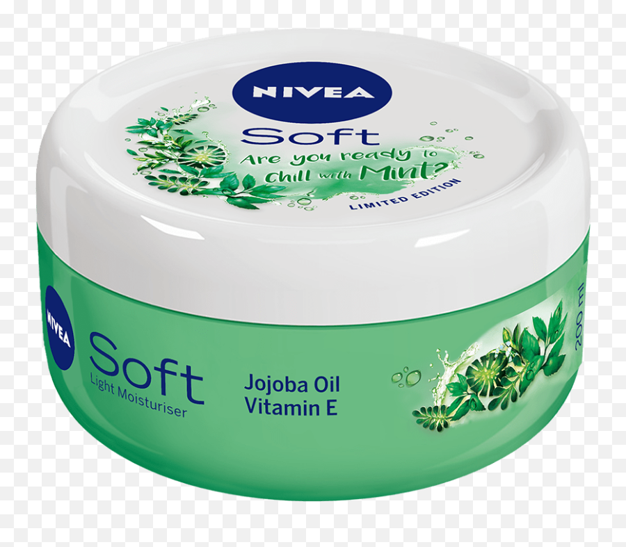 Nivea Soft Chilled Mint Moisturizing Cream - Skin Care Product Moisturizer Nivea Soft Cream Emoji,What Emotion Does Mint Represent
