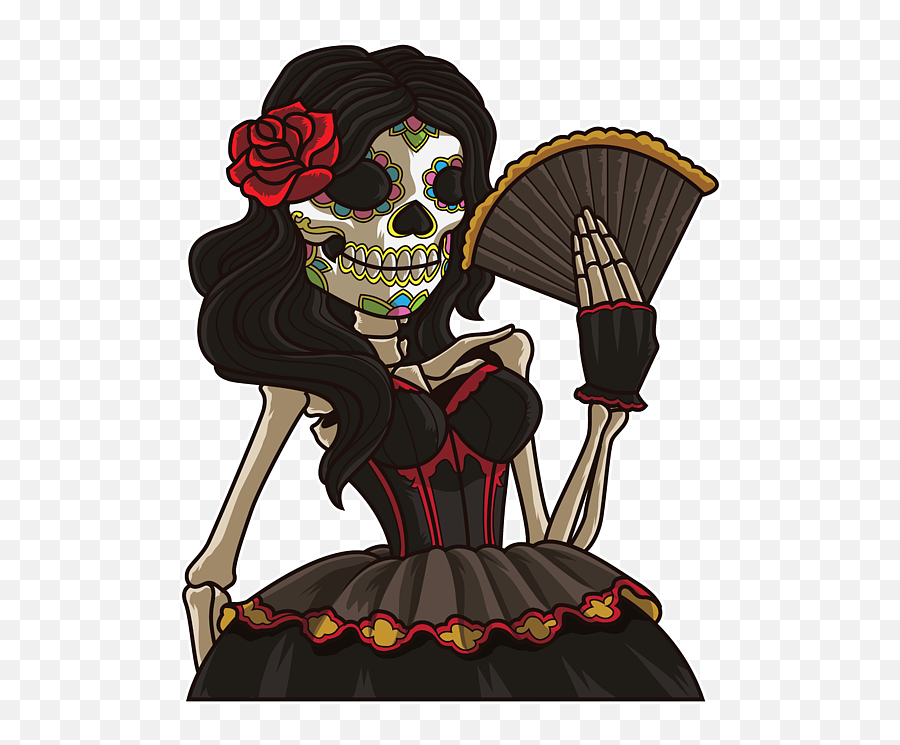 Skeleton Lady Of The Dead La Calavera Catrina Tote Bag - La Calavera Catrina Catrina Emoji,Emoticon De Calavera