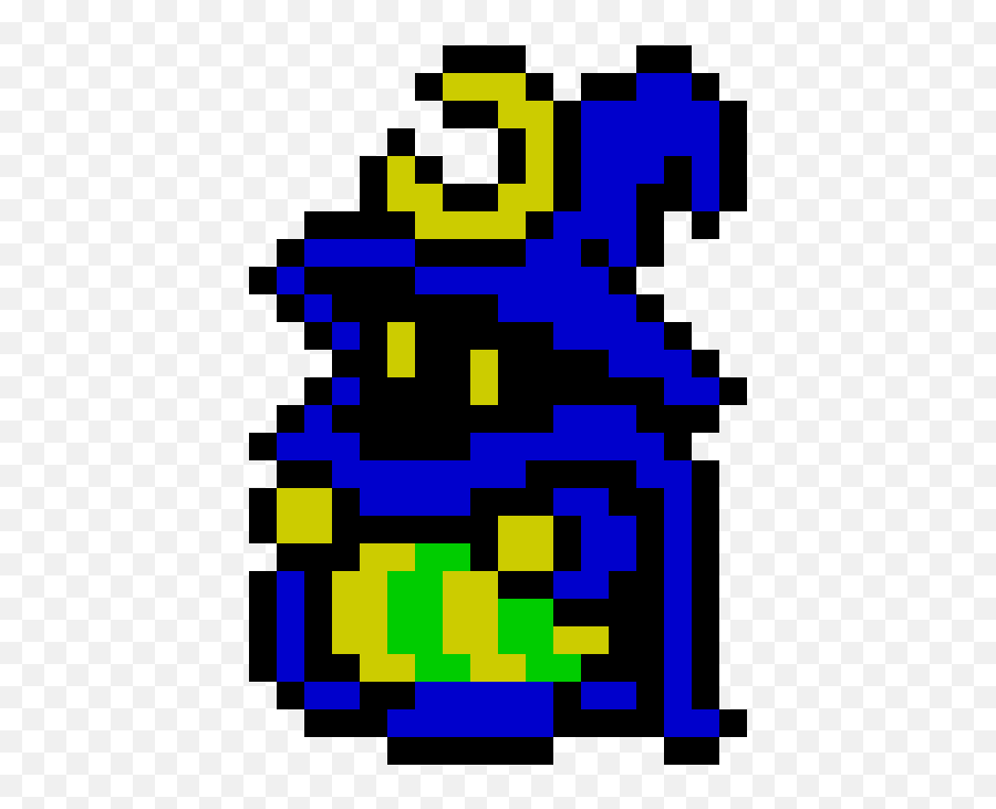 Ansi Pixels Examples - Final Fantasy 3 Pixel Mage Emoji,Ansi Vs Emoticon