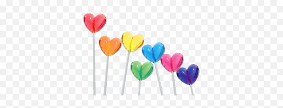 Suckers Lollipops Hearts Sticker - Transparent Heart Lollipop Png Emoji,Emoji Suckers