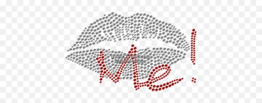 Kiss Me U0026 Lips Rhinestone Hotfix Motif For Mask - Cstown Karnataka Legislative Assembly Election Emoji,Emotion Words Mask