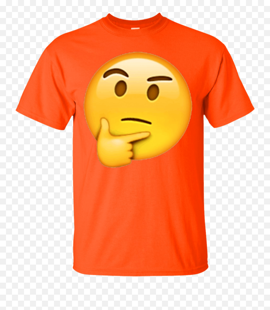 Skeptical Thinking Eyebrow Raised Emoji - Texas Longhorn Shirts,Small Thinking Emoticon Images