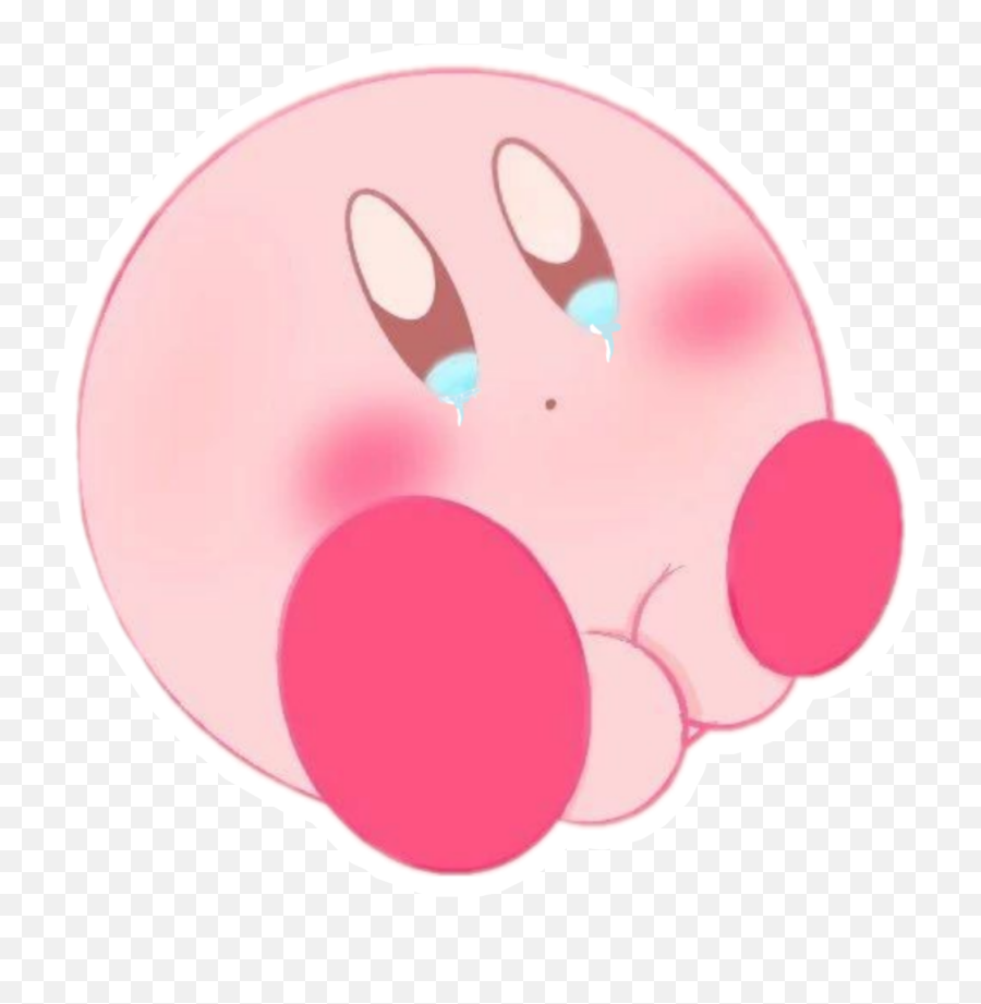 Kirby Sad Nintendo Sticker - Dot Emoji,Right Kirby Emoji