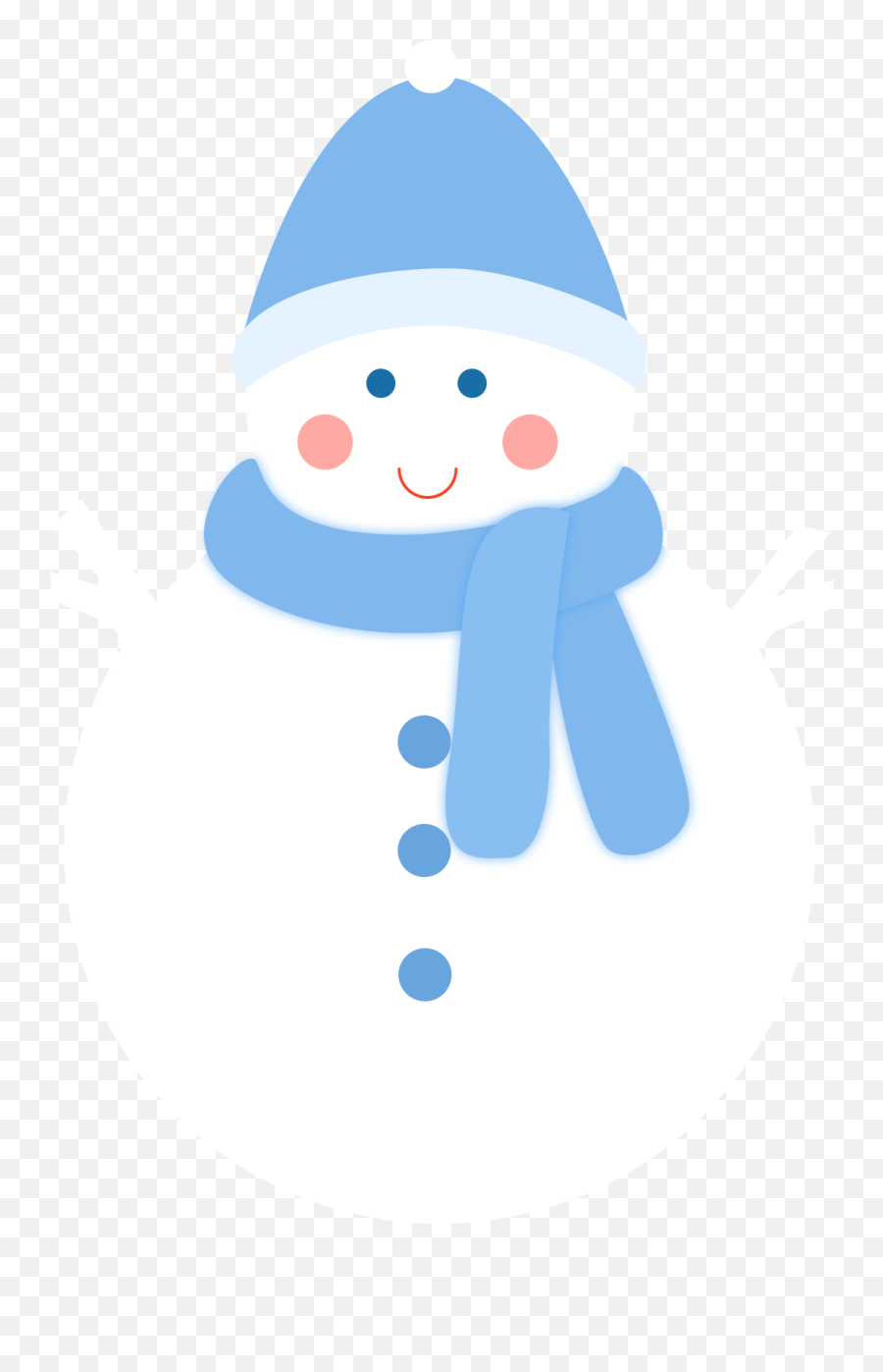 Desenhos Png - Azul Achatada Simples Boneco De Neve Png E Happy Emoji,Emoticon Floco De Neve