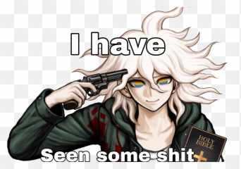 Discover Trending Seet Stickers Picsart - Nagito Komaeda Russian Roulette Scene Emoji,Steam Emoticon Revolver