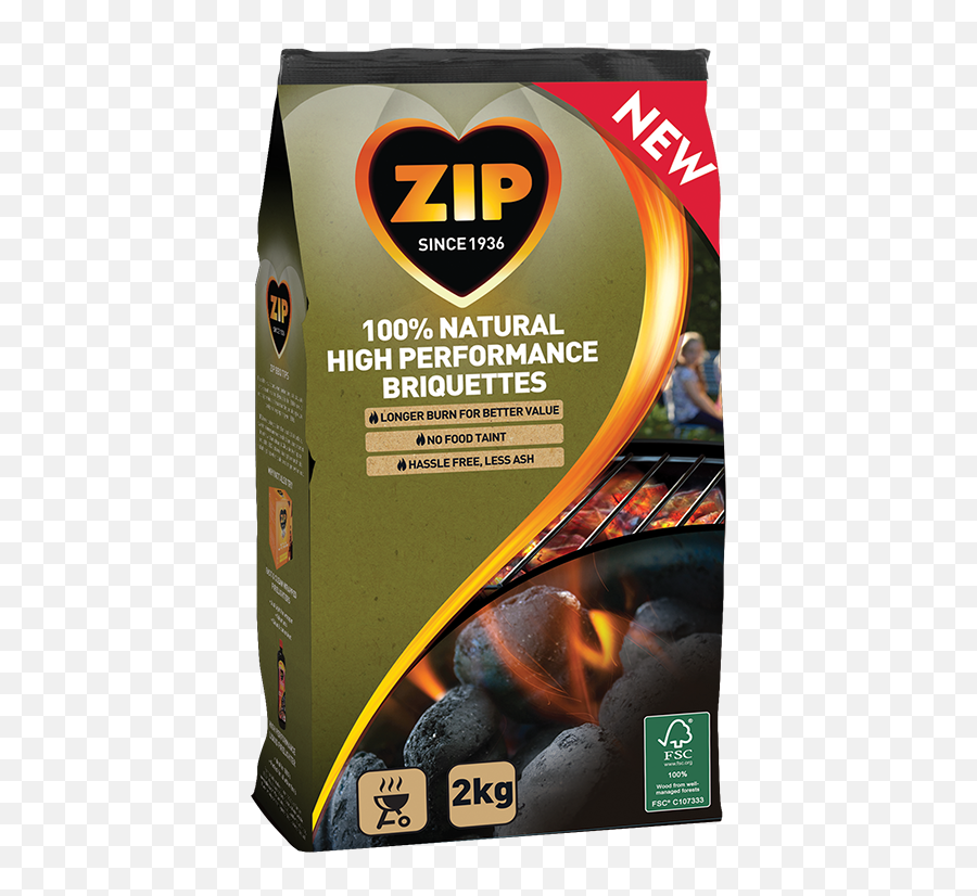 Zip 100 Natural Charcoal Briquettes 2kg - Zip Charcoal Briquettes Emoji,Taint Emoji